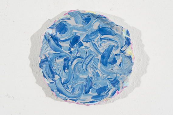 2014, ø 15 cm, Grundierweiß, Acryl